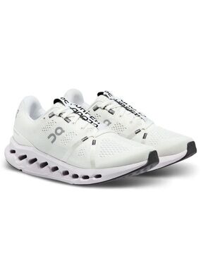 On Running Women's Cloudsurfer Lightweight Running Shoes - White/Frost